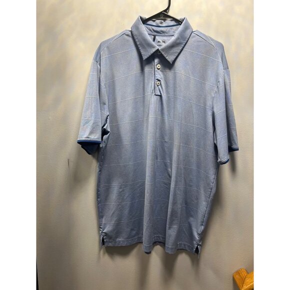 Adidas Mens ClimaCool Polo Shirt Size L Light Blue - Picture 1 of 12